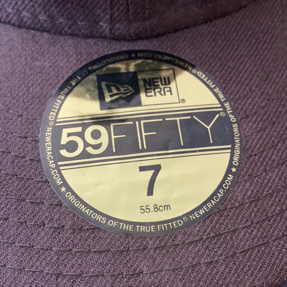 New Era 59 Fifty  Los Angeles Dodgers Brown/white Size 7  55.8cm YOUTH - Picture 7 of 13